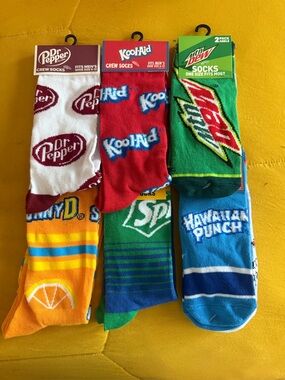 Drink Themed Crew Socks